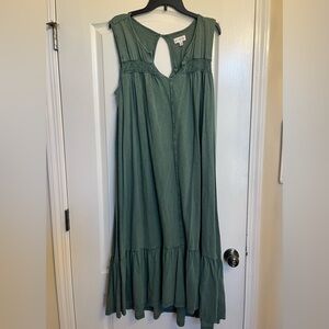 Wonderly Sage Green Sleeveless Dress